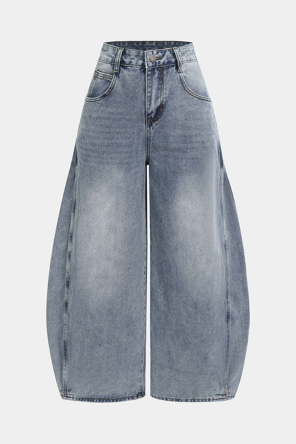 Aiolos Women's Plaid Tie-Up Pocket High-Waist Jeans