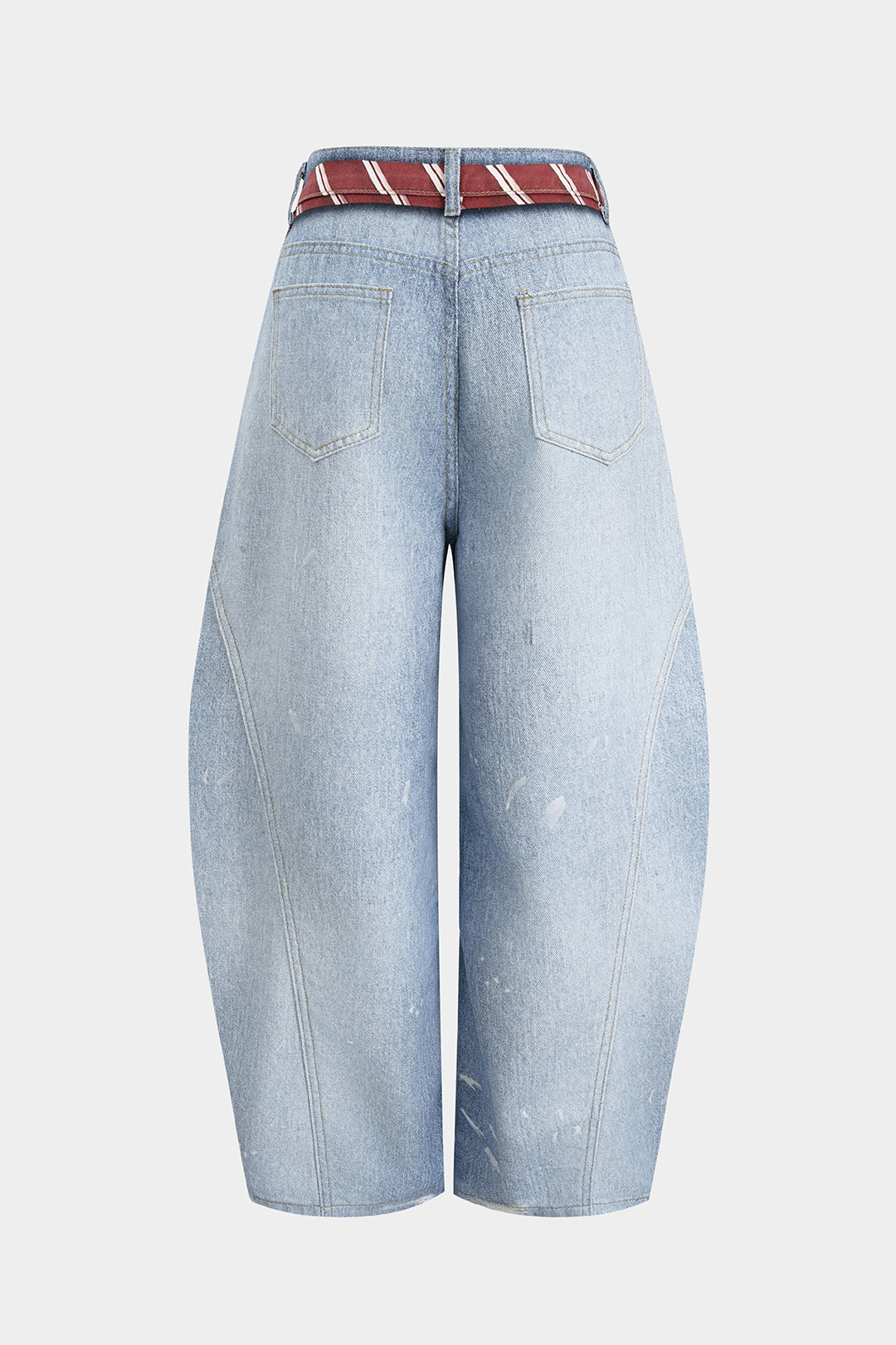Aiolos Women's Illusion Print High-Waist Jeans – Loose Fit