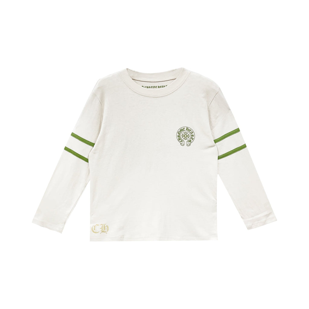 Chrome Hearts 33 Horseshoe Logo Long Sleeve Tee in White