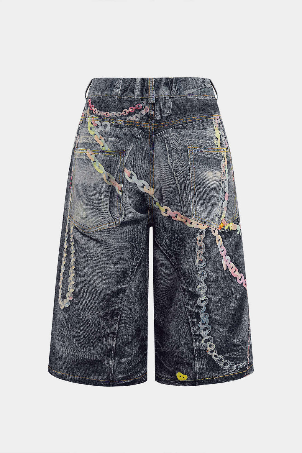 Aiolos Women's Chain Print Wide Leg Shorts – Casual Bottoms