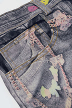 Aiolos Women's Chain Print Wide Leg Shorts – Casual Bottoms