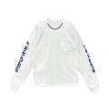 Chrome Hearts Blue Neck Logo Long Sleeve T-Shirt Tee front