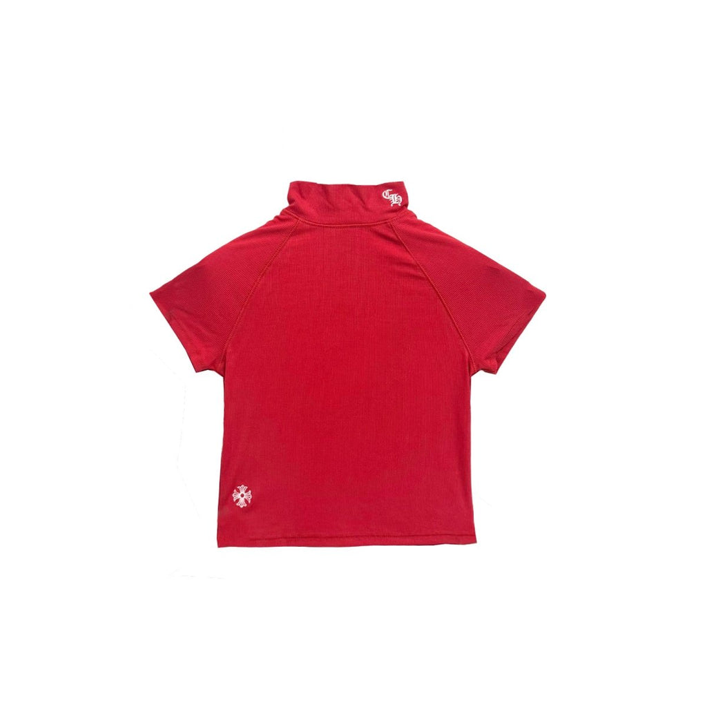 Chrome Hearts Bad Seed Red Mock Neck T-Shirt